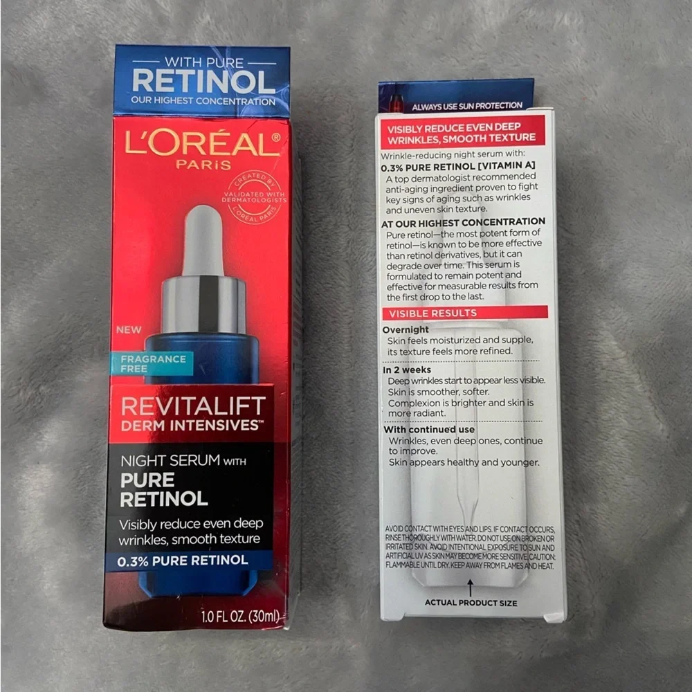 New! L’Oréal Revitalift Derm Intensives Night Serum 0.3% Retinol 27602
